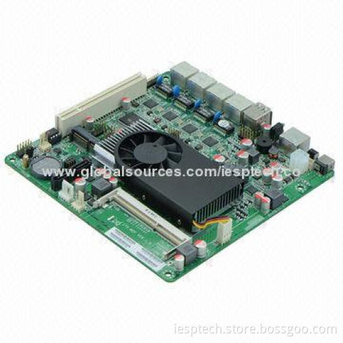 Firewall Motherboard, Onboard D2550 CPU, 4 x RJ45 GLAN, 4 x USB2.0, VGA, 12V DC-in